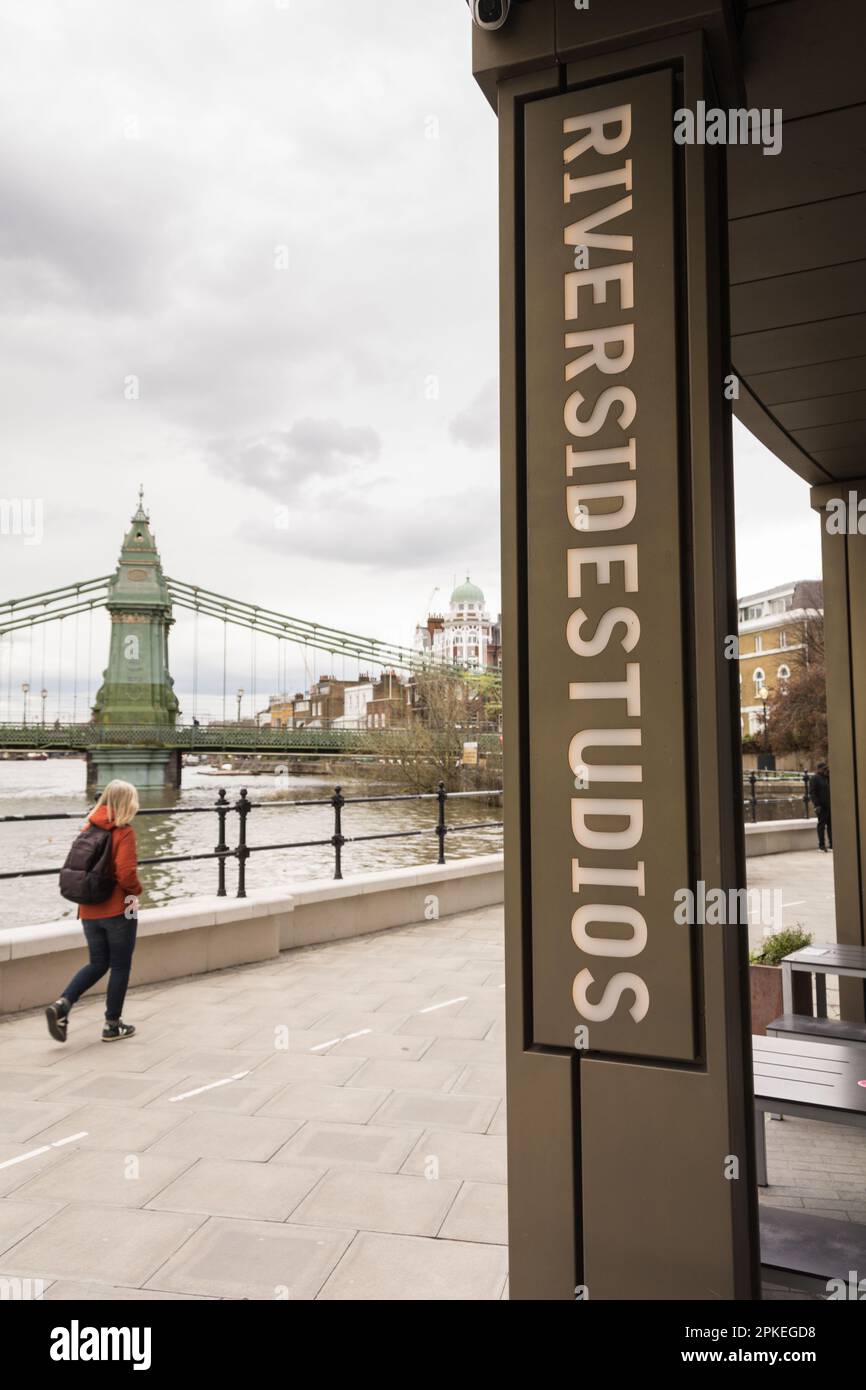 Riverside Studios, Queen Caroline Street, Hammersmith, London, W6, England, Großbritannien Stockfoto