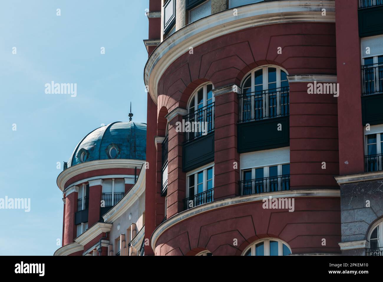 Traditionelle Architektur in bilbao, spanien. Stockfoto