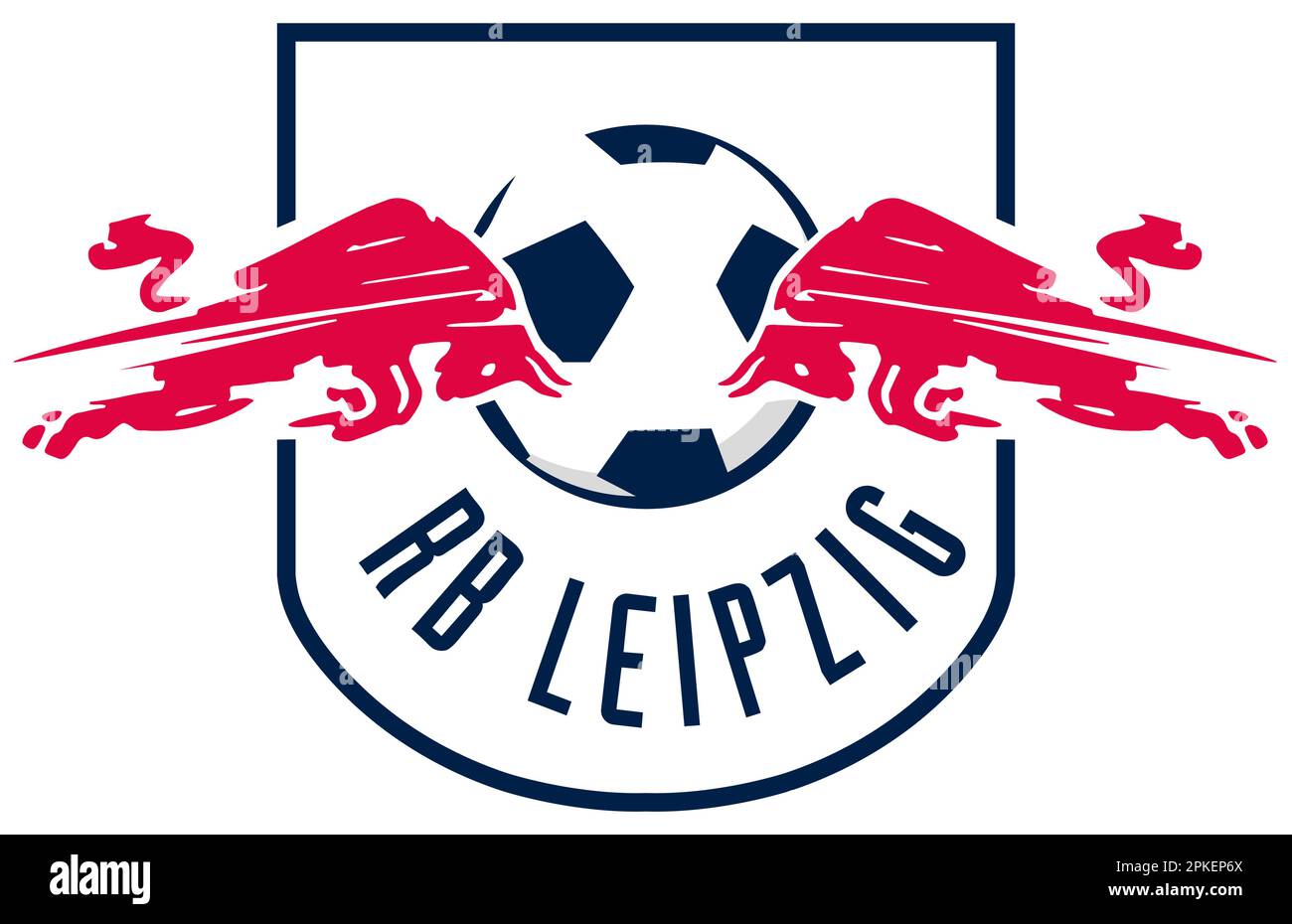 Vinnitsa, Ukraine - 18. November 2022: Fußball. RB Leipzig Logo. Vektor-Editordarstellung Stock Vektor