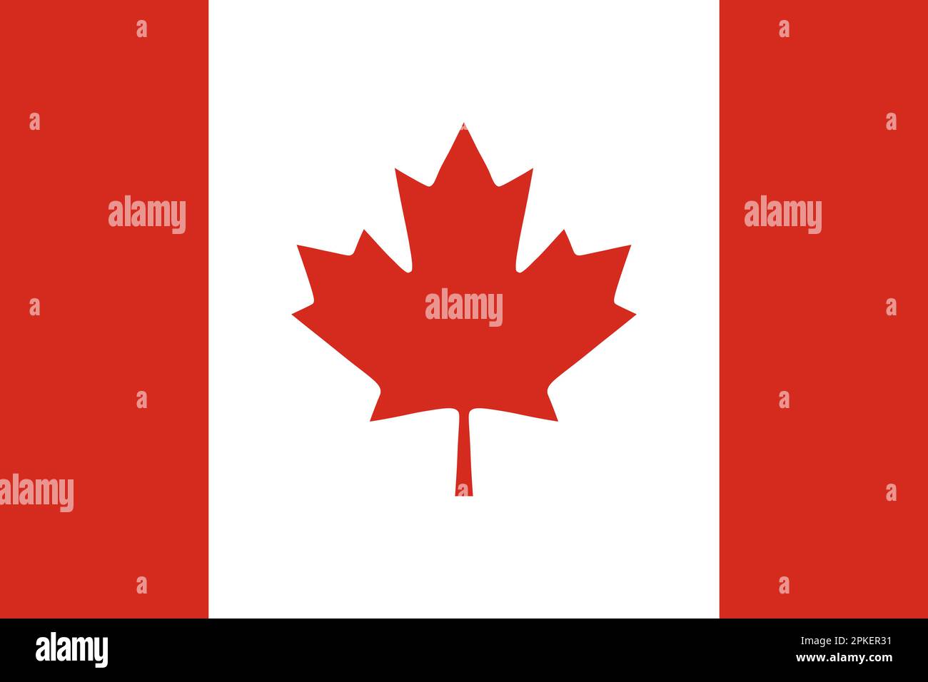 Offizielle nationale kanadische Flagge Stock Vektor