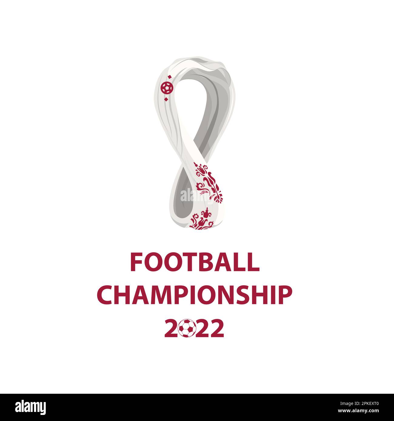 Football Championship 2022 Fußball Katar Stock Vektor