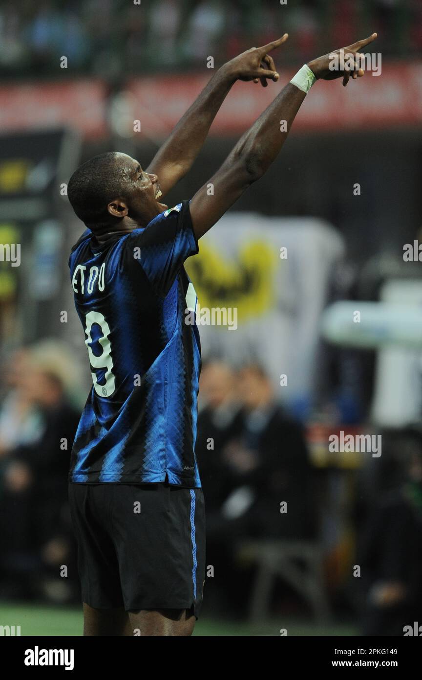 Mailand, Italien, 11/09/2010 : Samuel Eto’o während des Spiels Inter Udinese Stockfoto