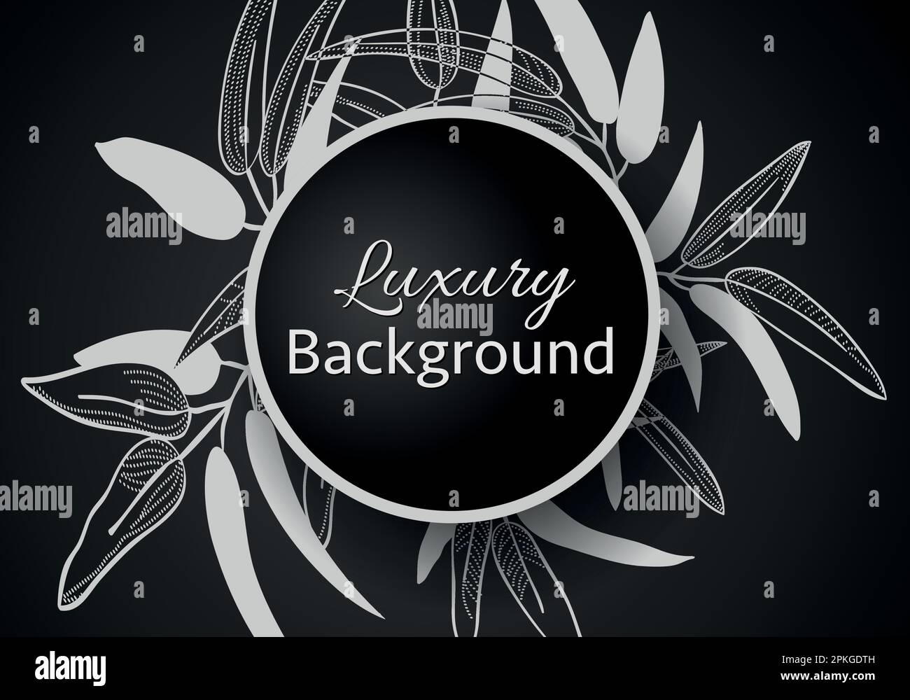 Elegantes Banner mit komplexen, parallelen weißen Linien auf dunklem Hintergrund. Vektormuster, abstrakt geometrisch. Stock Vektor