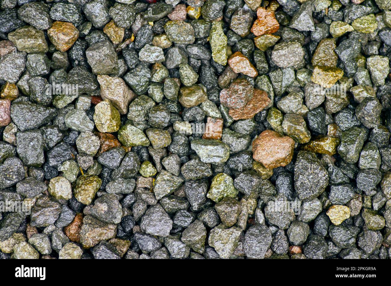 Natürliche Farbe der vulkanischen Felsen vom Berg Merapi in Yogyakarta, Indonesien als Hintergrund Stockfoto