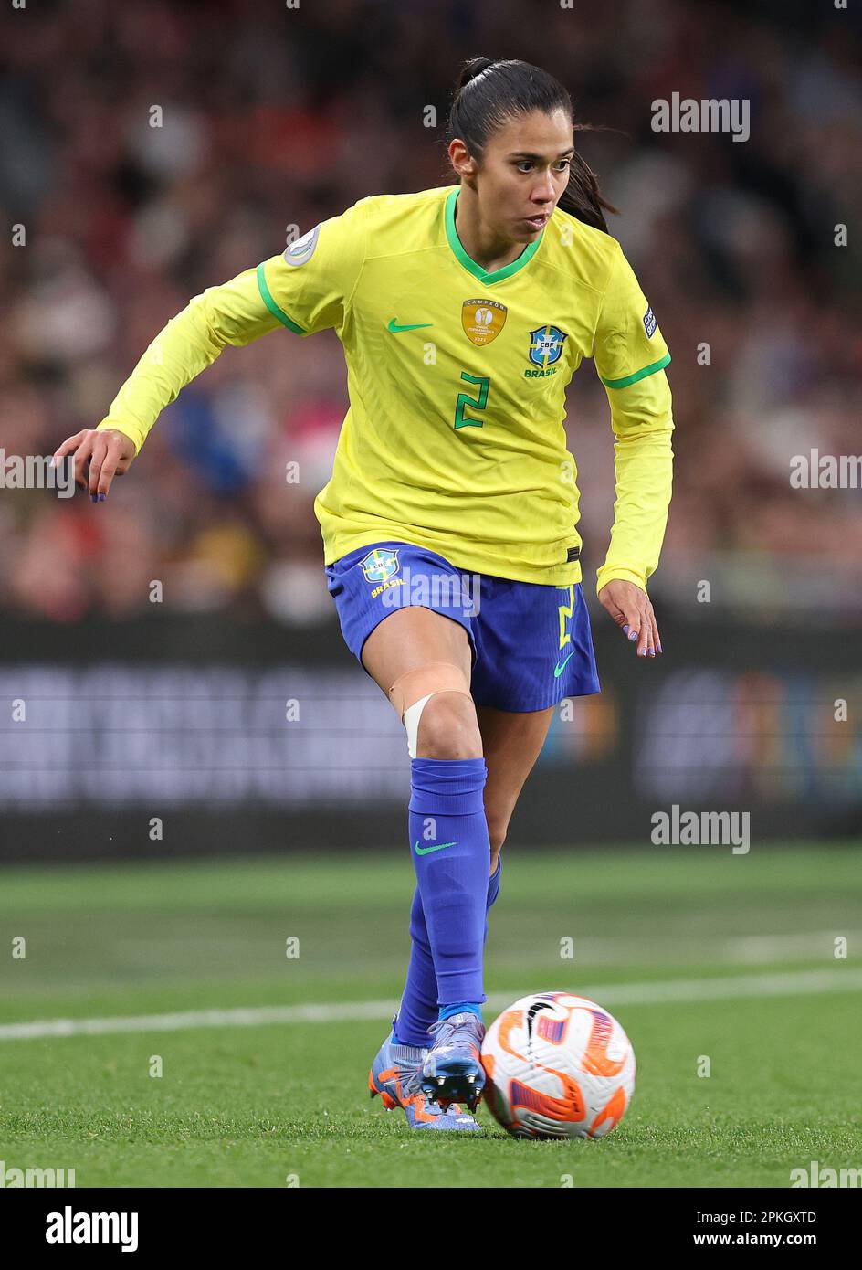 London, England, 6. April 2023. Antonia aus Brasilien während des Finalissima-Spiels der Frauen CONMEBOL/UEFA im Wembley Stadium, London. Das Bild sollte lauten: Paul Terry/Sportimage Stockfoto