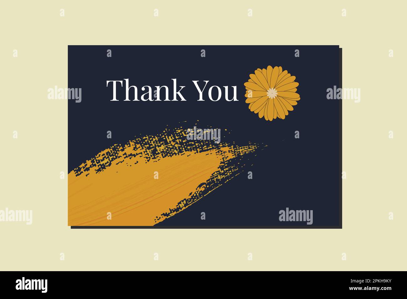 Kartenschablone mit Pinselstrich und blühender Botanik. Elegantes, luxuriöses, minimalistisches, offizielles Design. Stock Vektor