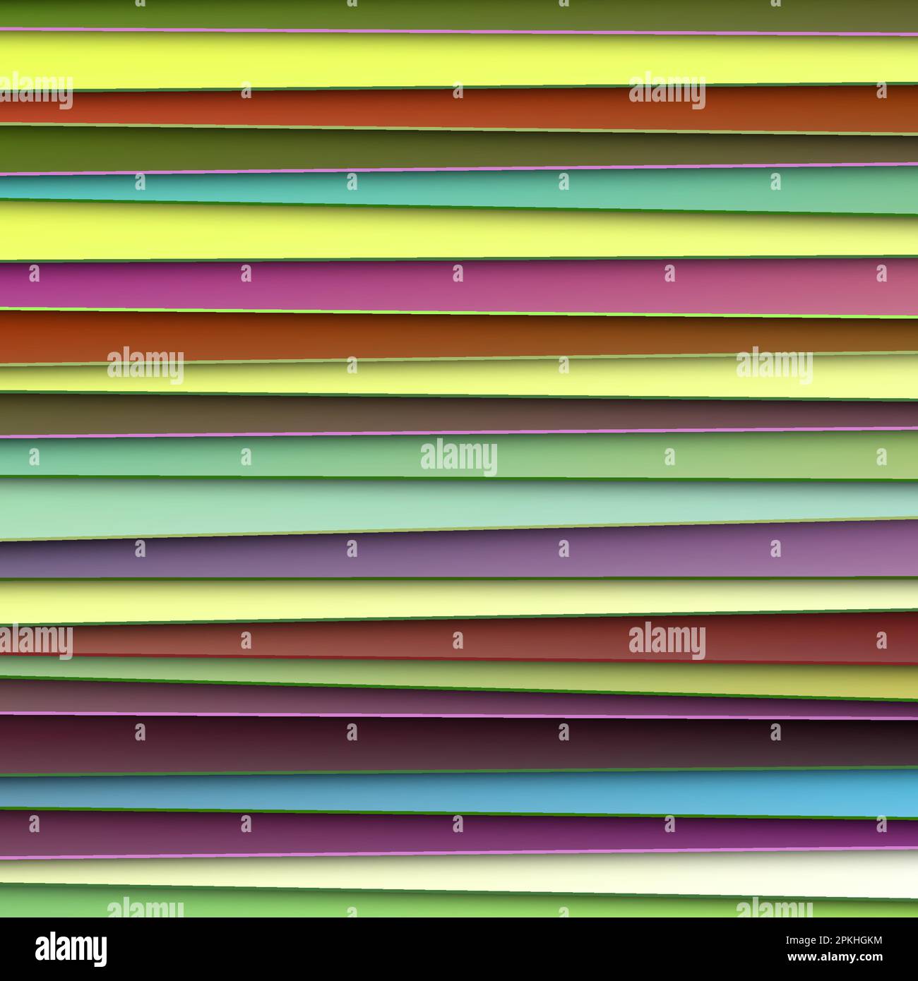 Mehrfarbige Horizontale Streifen In Paperut Stock Vektor