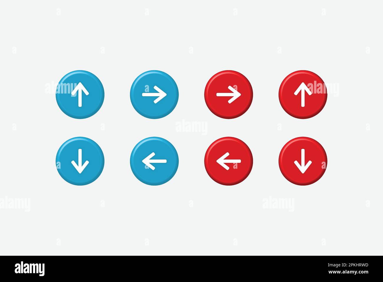 3D Pfeilsymbol- und Symbolkollektion für Illustrationsdesign Stock Vektor