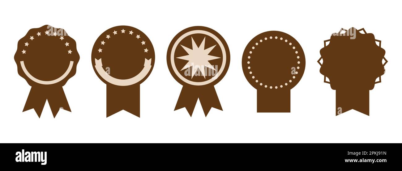 Emblem, runder Hintergrund. Kreisförmige Markierung für Kontaktinformationen. Für Visitenkarten, Branding, Visitenkarten und Websites, soziale Medien. V Stock Vektor