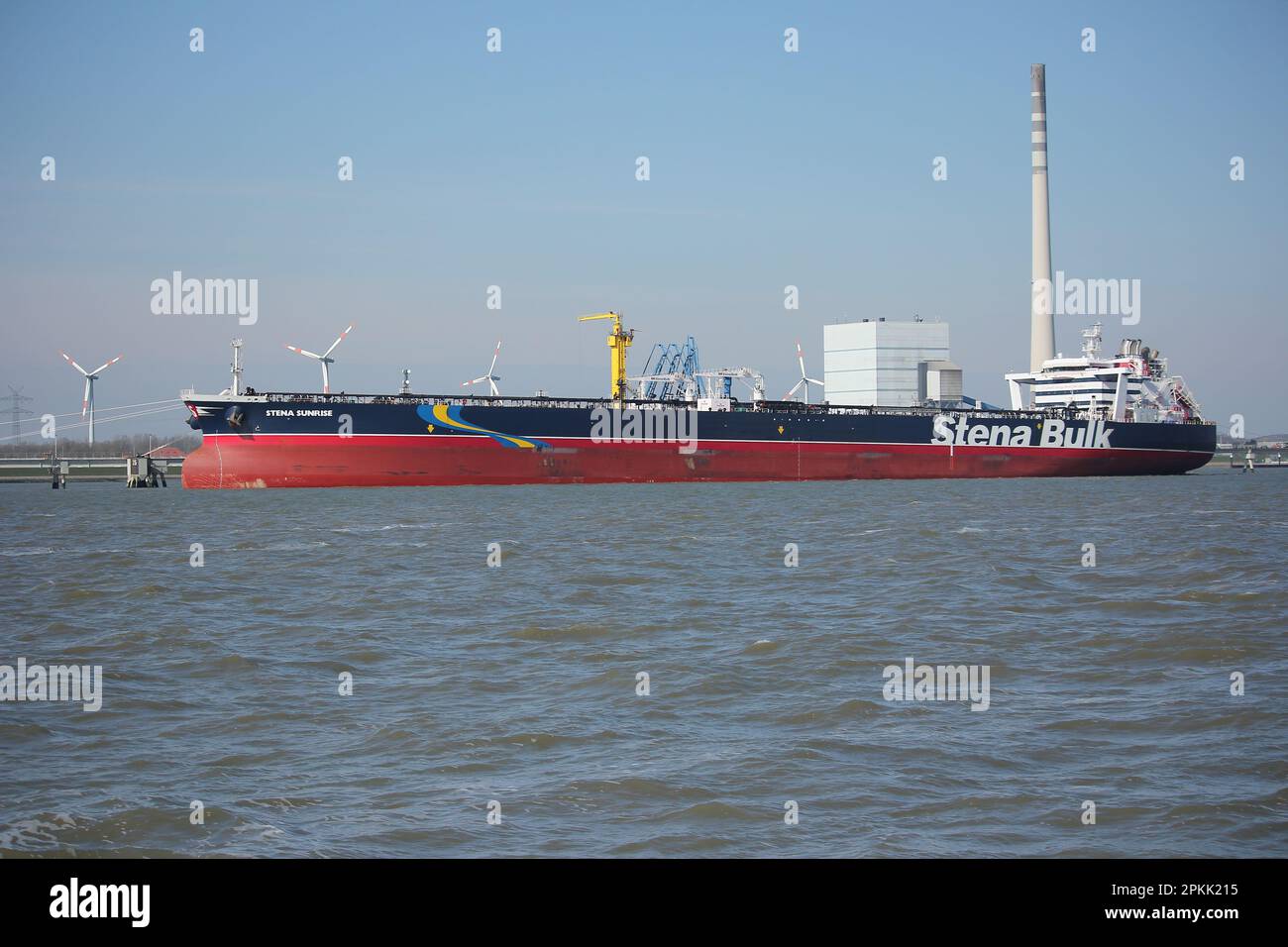 Rohöltanker STENA SUNRISE liegt in Wilhelmshaven, Deutschland Stockfoto