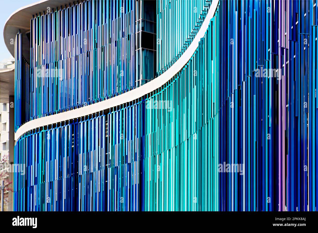 Pavillonfassade, Saragossa, Aragonien, Spanien Stockfoto