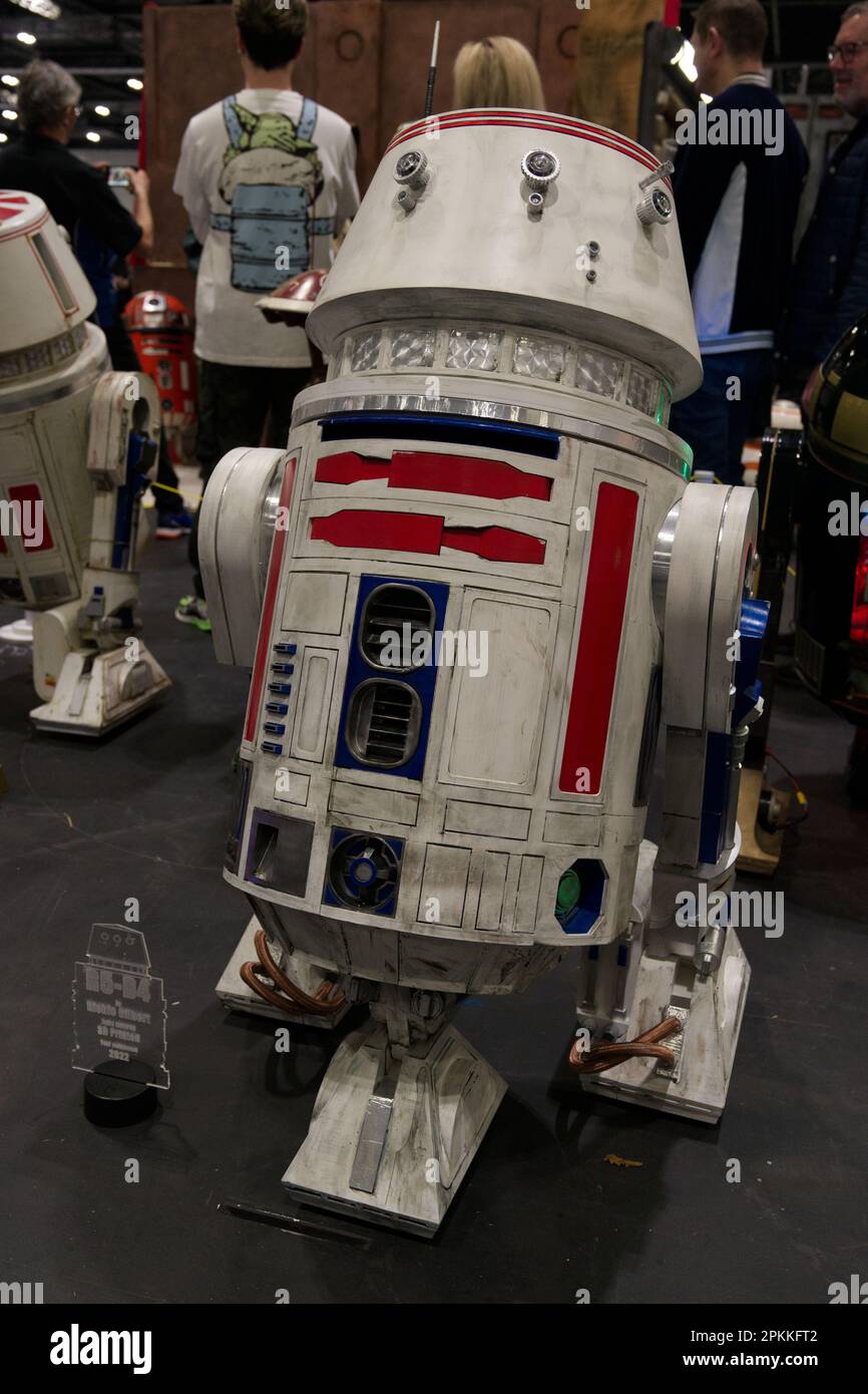R5-D4 Roboter bei Star Wars Celebration 2023 Stockfoto
