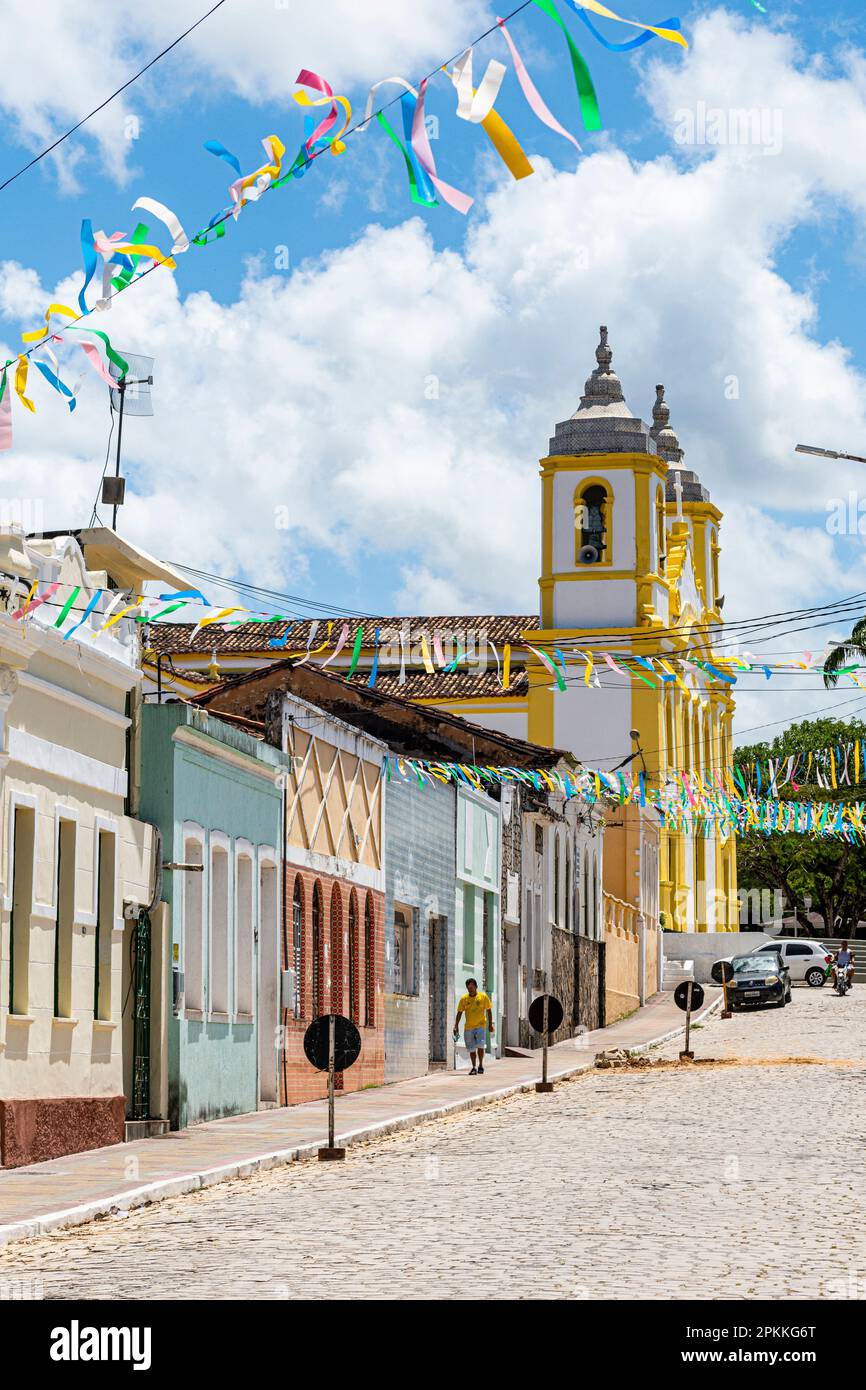 Kolonialgebäude, Laranjeiras, Sergipe, Brasilien, Südamerika Stockfoto