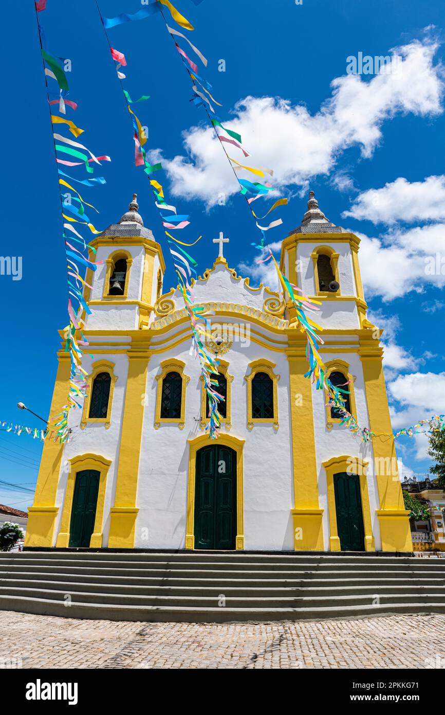 Matriz Sagrado Coracao de Jesus Kirche, Laranjeiras, Sergipe, Brasilien, Südamerika Stockfoto