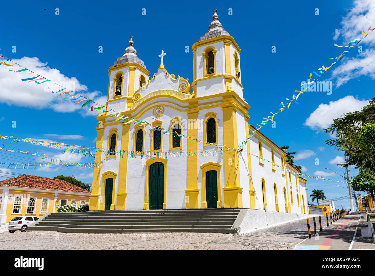 Matriz Sagrado Coracao de Jesus Kirche, Laranjeiras, Sergipe, Brasilien, Südamerika Stockfoto