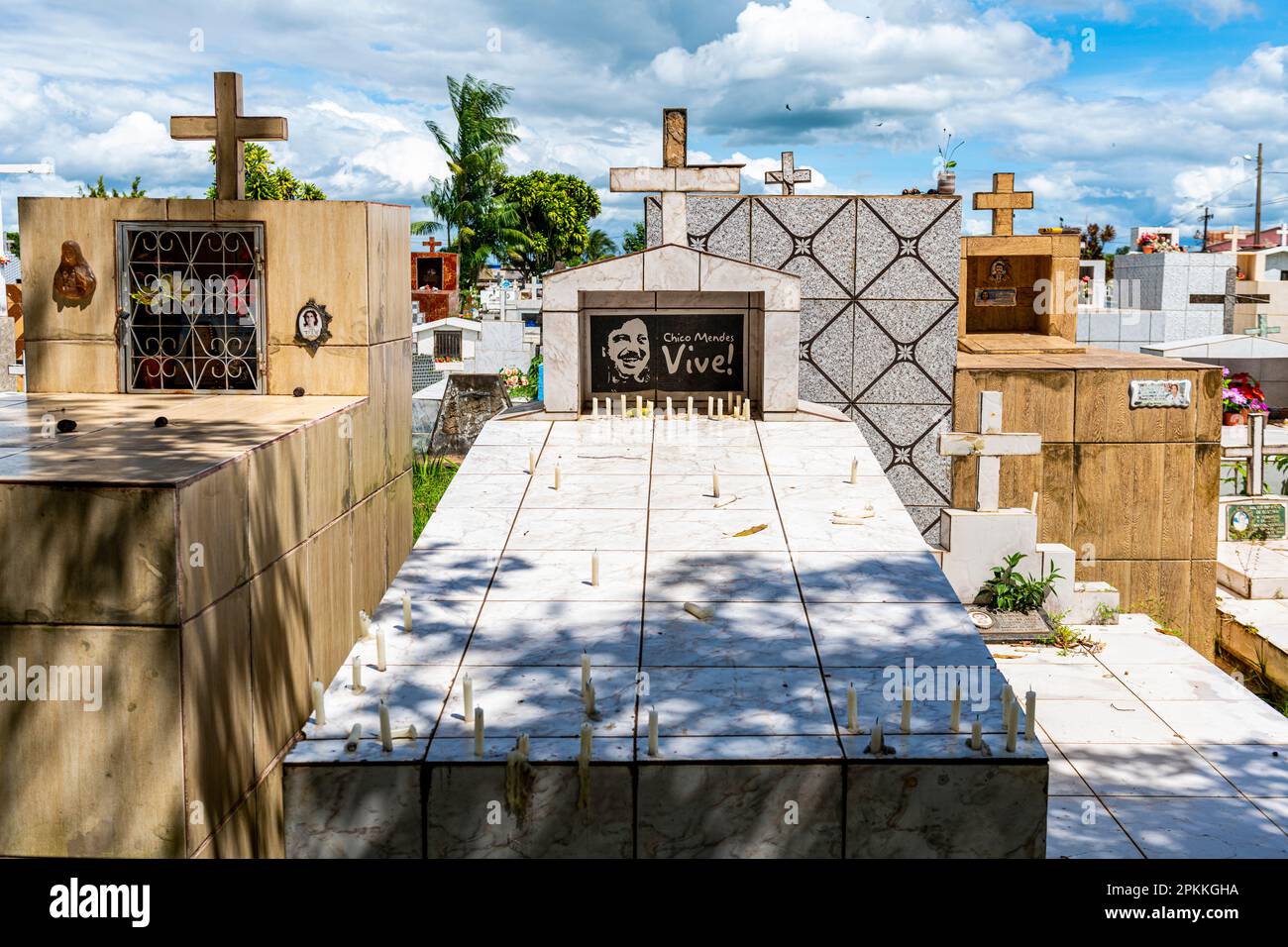 Grab von Chico Mendes, Xapuri, Acre State, Brasilien, Südamerika Stockfoto