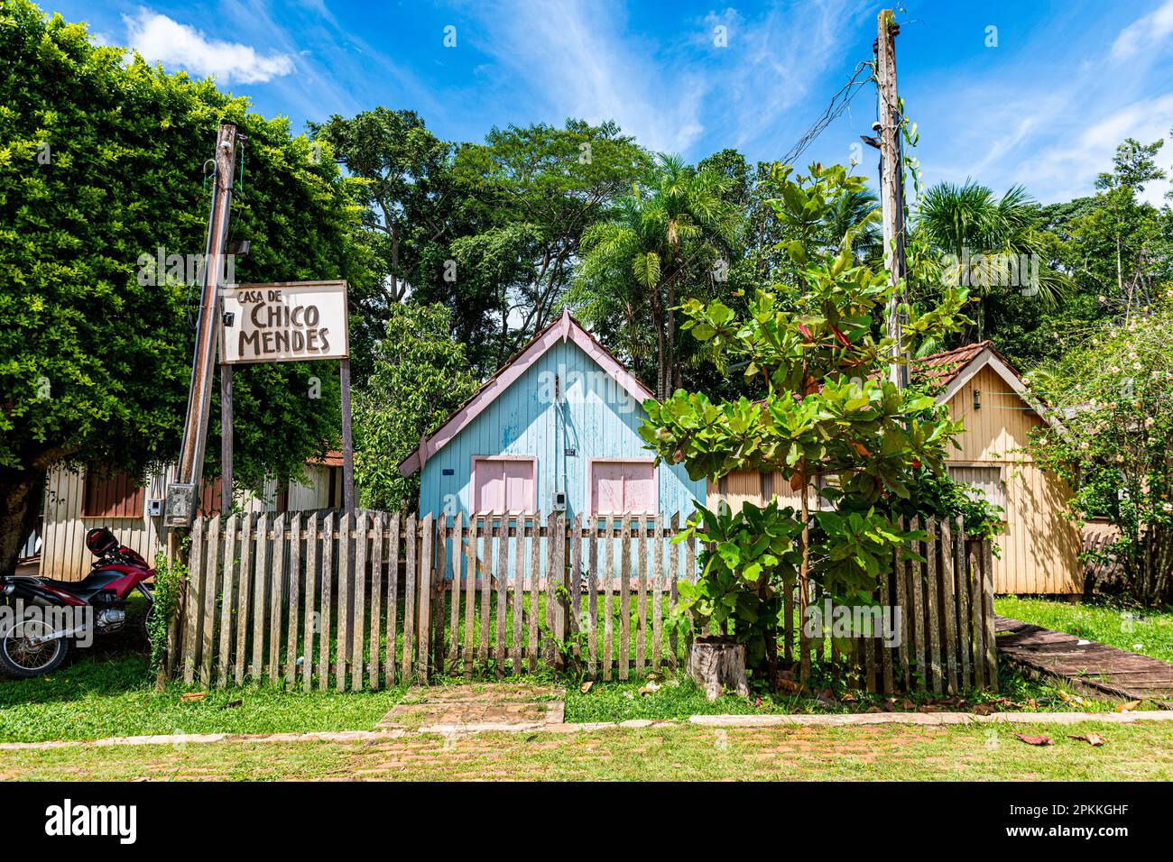Geburtsort von Chico Mendes, Xapuri, Acre State, Brasilien, Südamerika Stockfoto