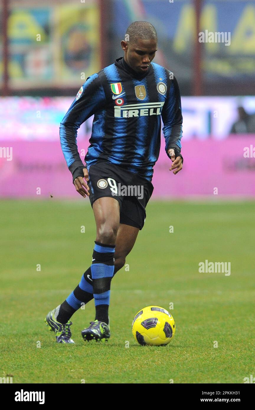 Mailand, Italien, 30/11/2011 : Samuel Eto’o während des Spiels Inter Palermo Stockfoto