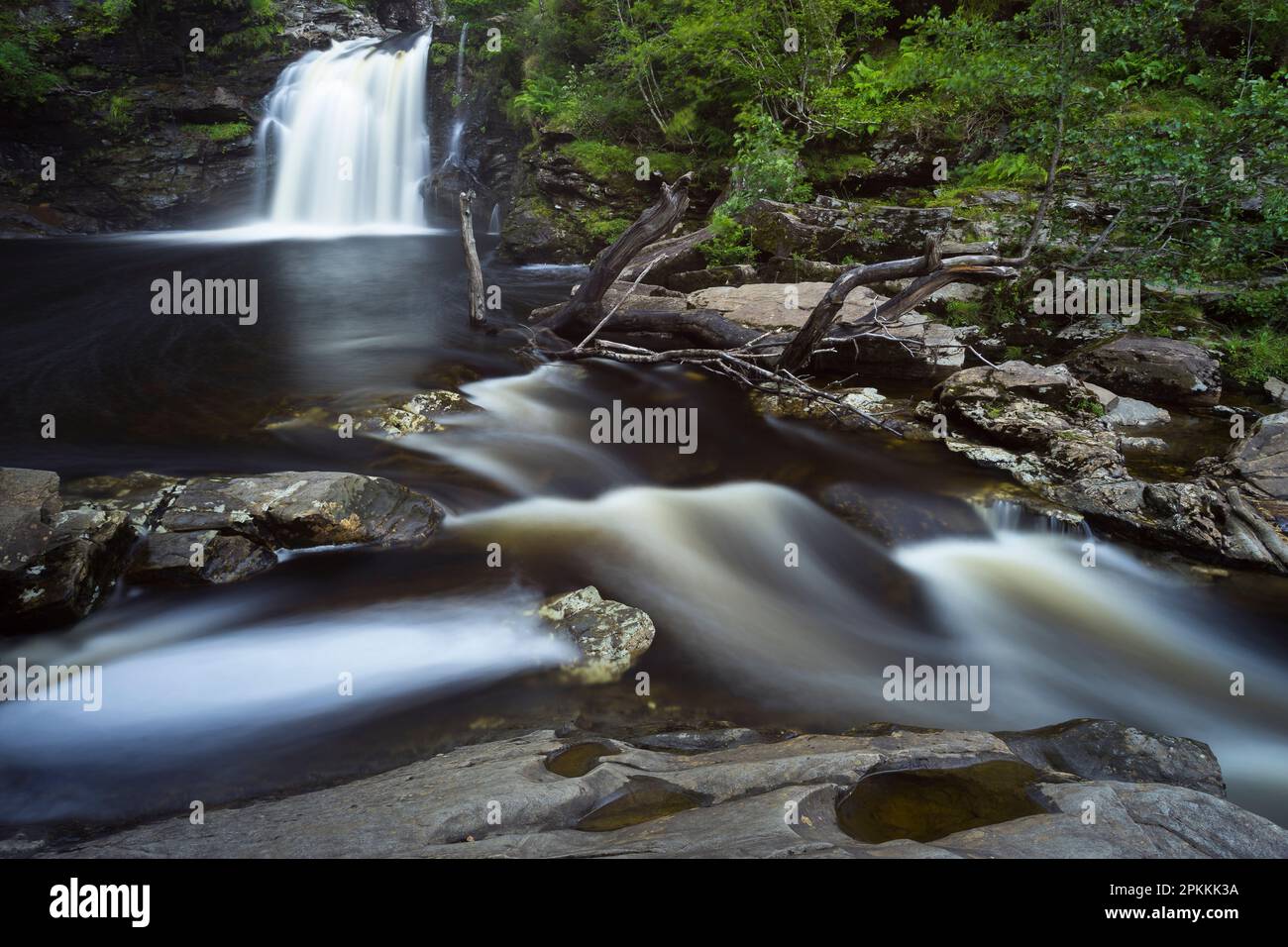 Fälle von Falloch, Loch Lomond und Trossachs National Park, Schottland, Großbritannien, Europa Stockfoto