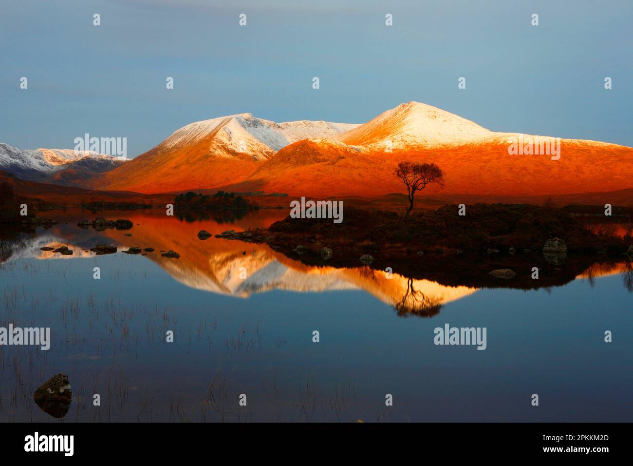 Reflections, Rannoch Moor, Highlands, Schottland, Vereinigtes Königreich, Europa Stockfoto