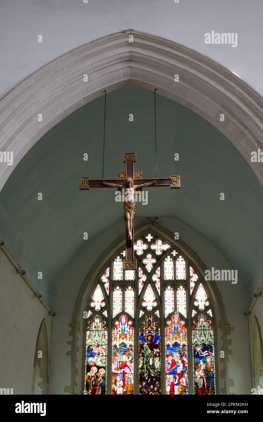 St. Andrews Church, Isleham, Cambridgeshire, Großbritannien Stockfoto