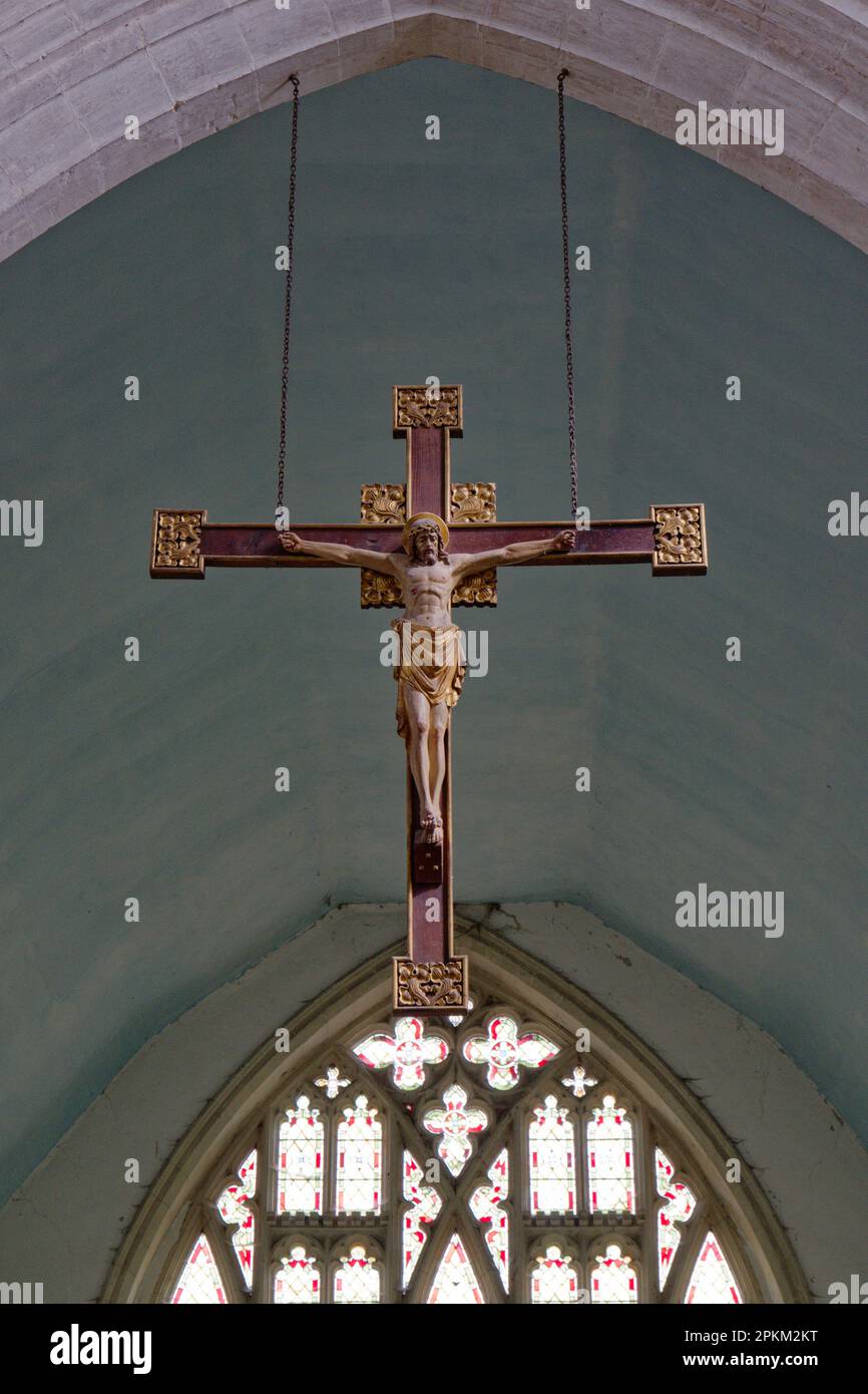 St. Andrews Church, Isleham, Cambridgeshire, Großbritannien Stockfoto