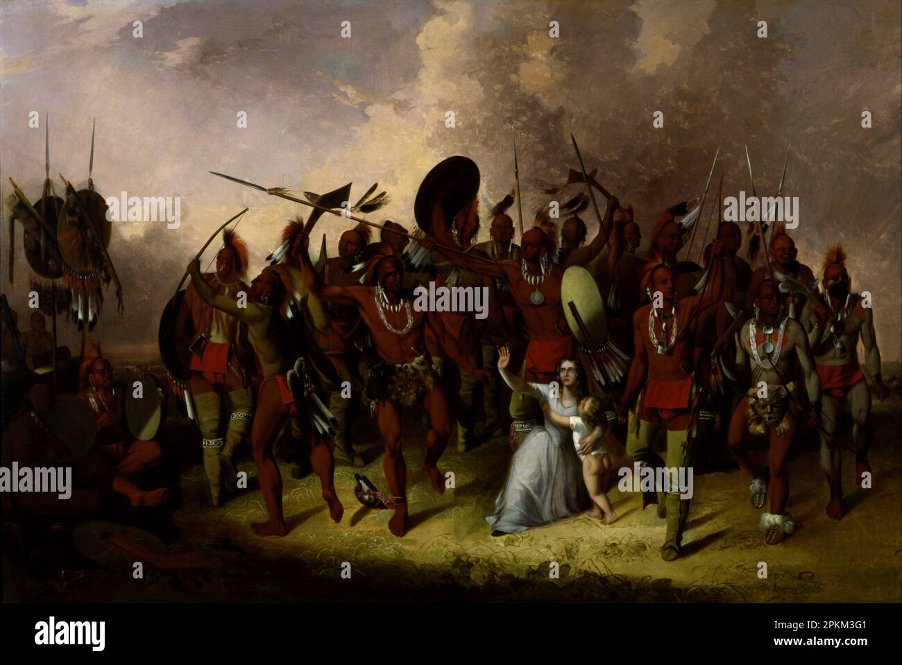 Osage Scalp Dance 1845 von John Mix Stanley Stockfoto