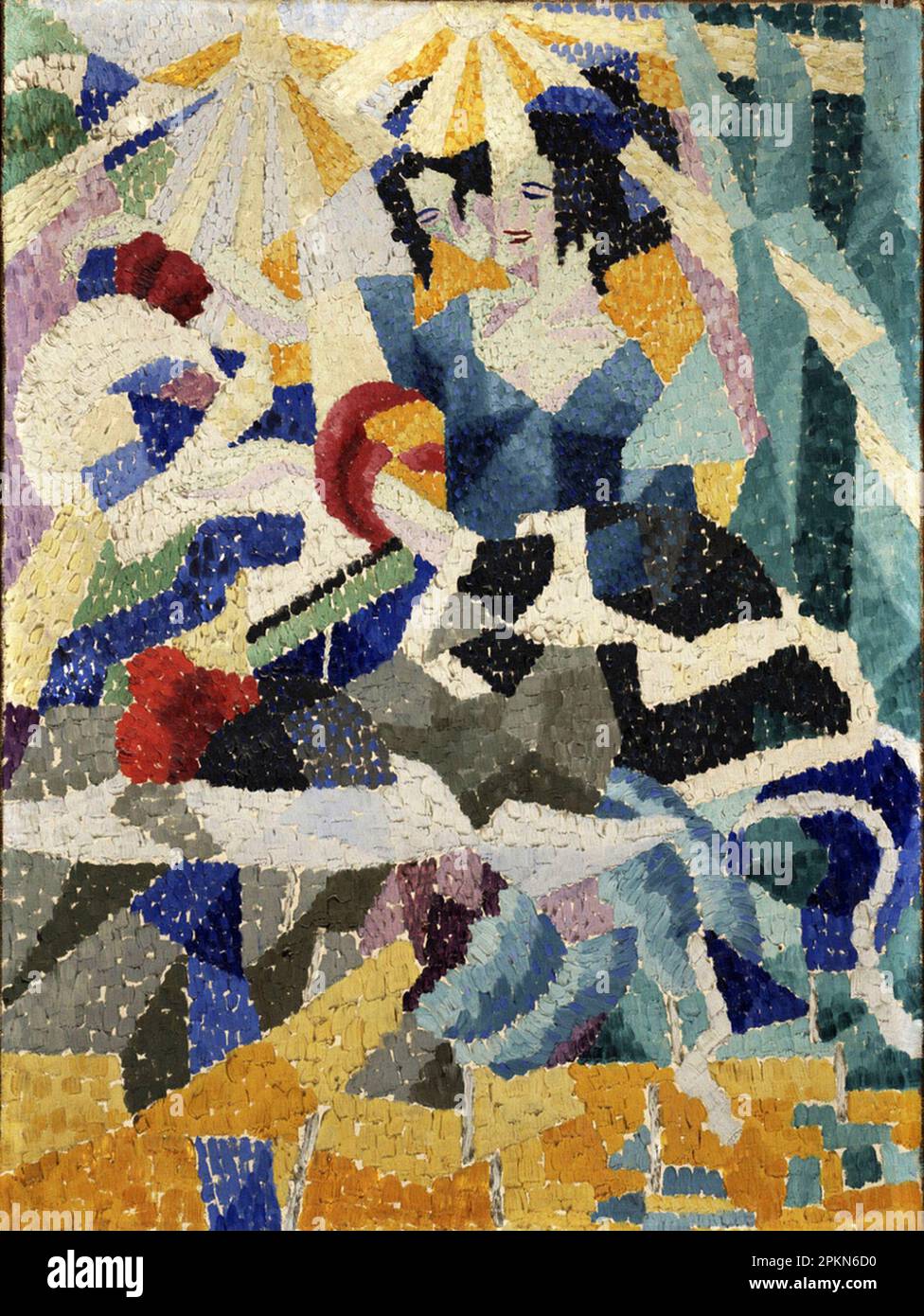 La Modiste (The Milliner), gemalt 1910 vom italienischen Futuristen Gino Severini Stockfoto