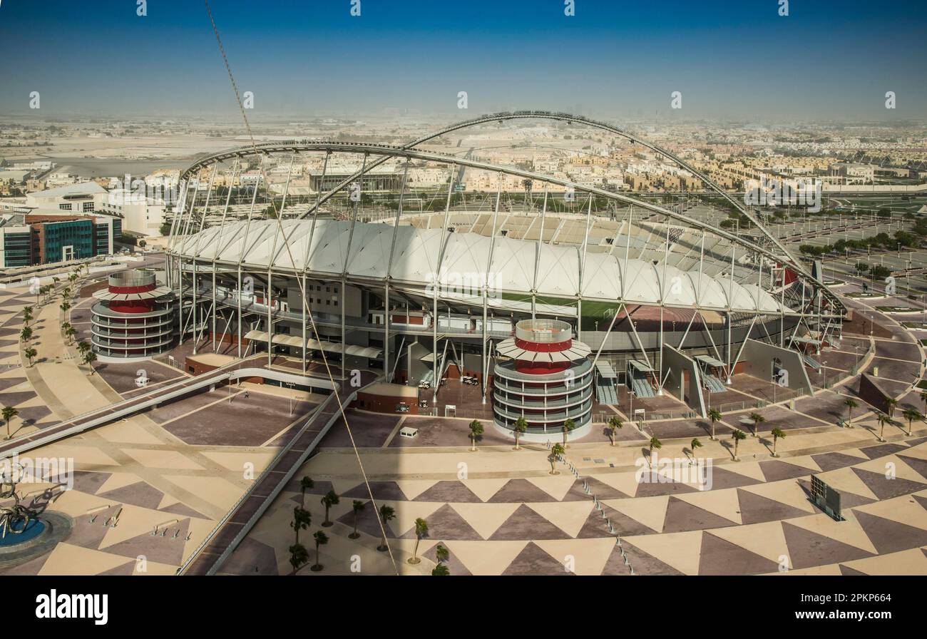 Khalifa International Stadium, Aspire Zone, Sports Park, Doha, Emira, Katar, Asien Stockfoto