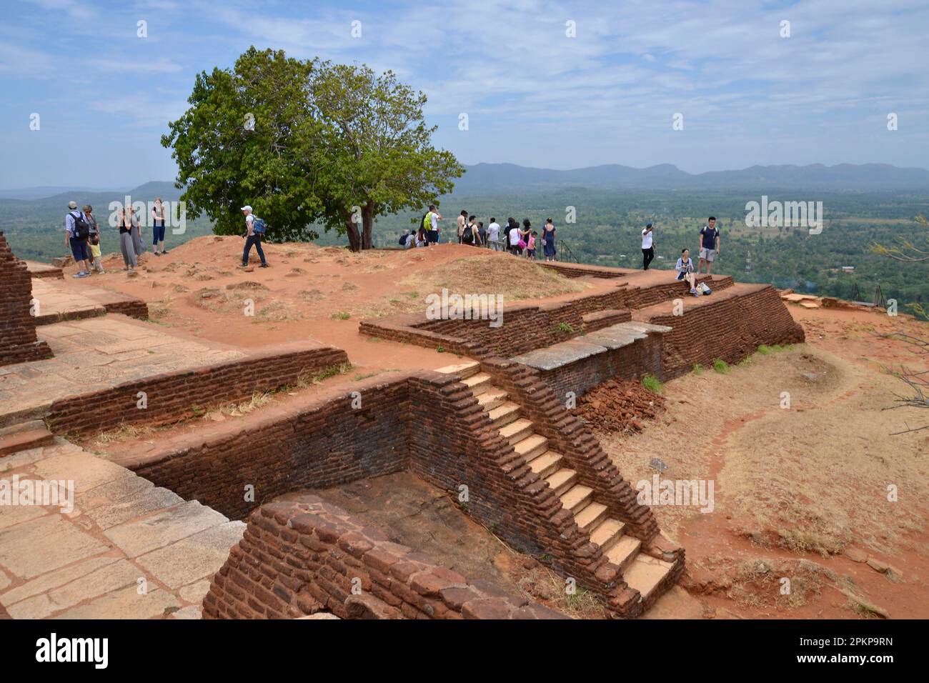 Plateau, Lion Rock, Sigiriya, Sri Lanka, Asien Stockfoto