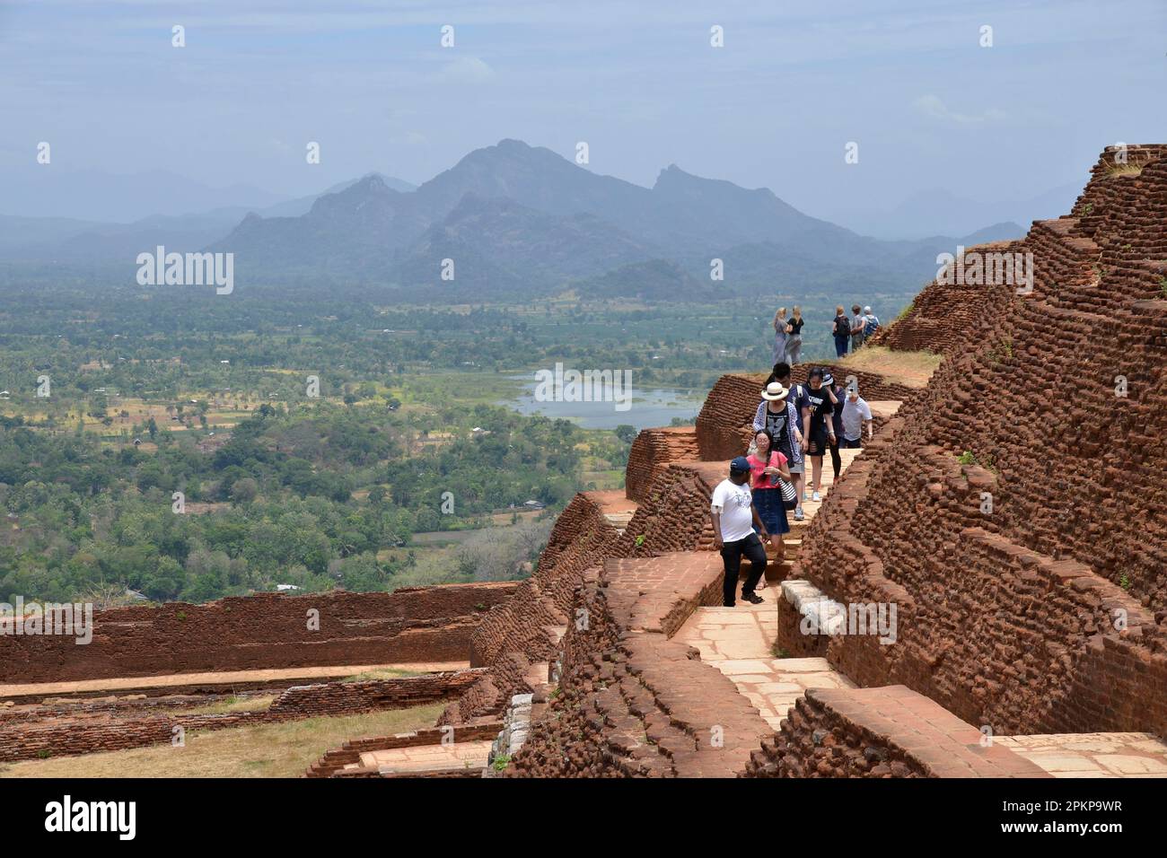 Plateau, Lion Rock, Sigiriya, Sri Lanka, Asien Stockfoto