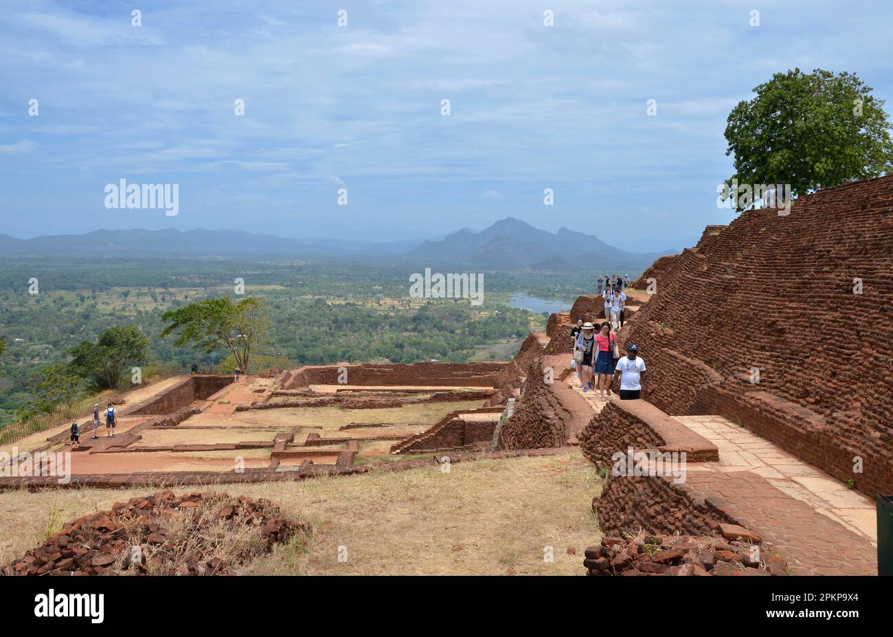 Plateau, Lion Rock, Sigiriya, Sri Lanka, Asien Stockfoto