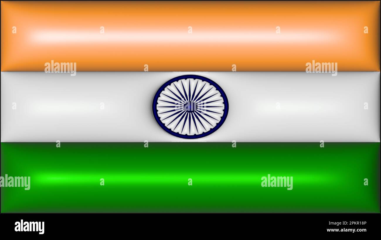 Indien-Flagge Stockfoto