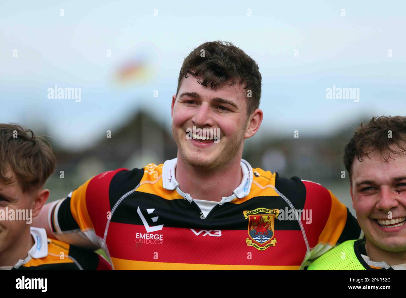 Carmarthen Quins RFC / RCG Indigo Premiership 08.04.2023 Stockfoto