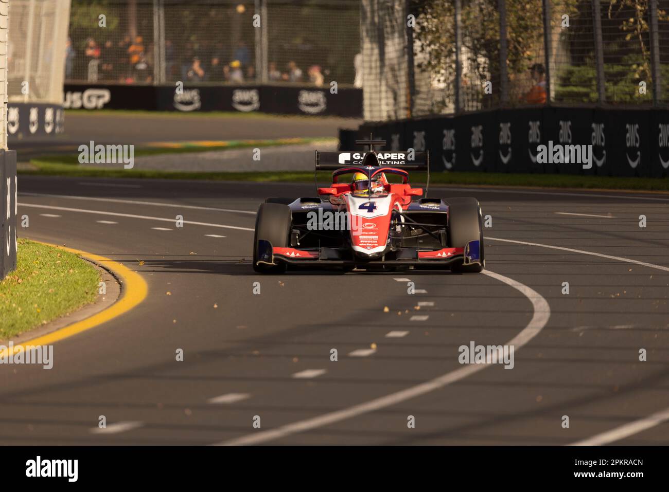 Melbourne, Australien. 31. März 2023. Leonardo Fornaroli von Italien, der den Trident (4) F3 während der Übung beim australischen Formel 1 Grand Prix auf der Albert Park Grand Prix-Strecke fährt. Kredit: SOPA Images Limited/Alamy Live News Stockfoto