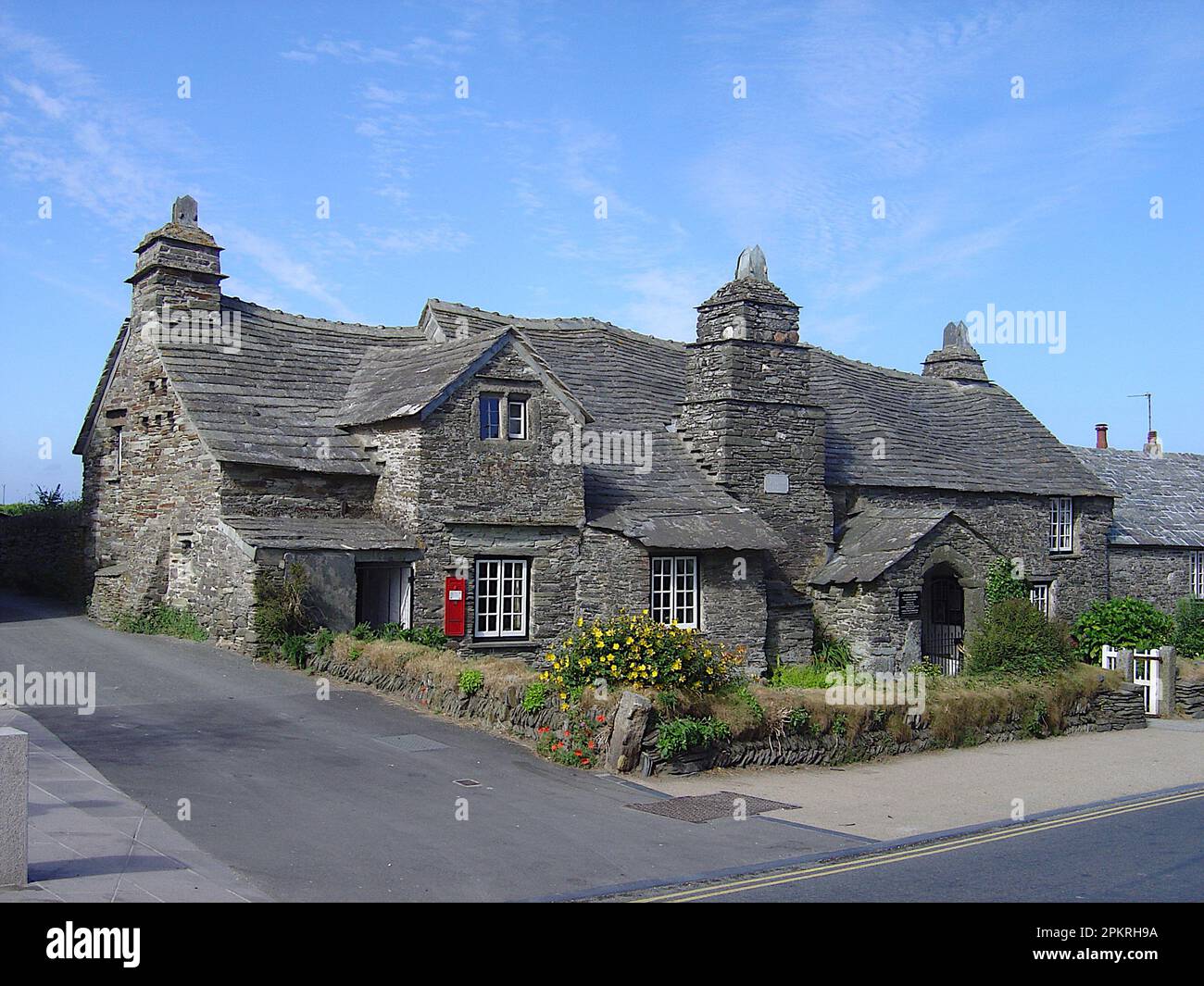 Tintagel Old Post Office, Tintagel, Cornwall, England Stockfoto