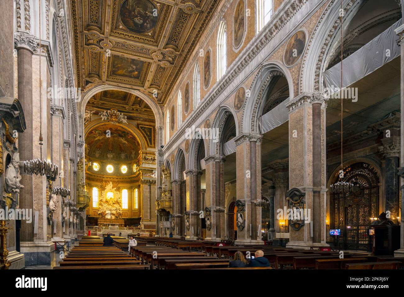 Italien, Neapel, Via Duomo, Kathedrale von Neapel (Duomo di Santa Maria Assunta) Stockfoto