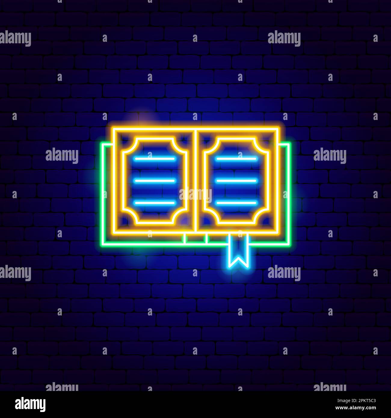 Koran Neon-Zeichen Stock Vektor