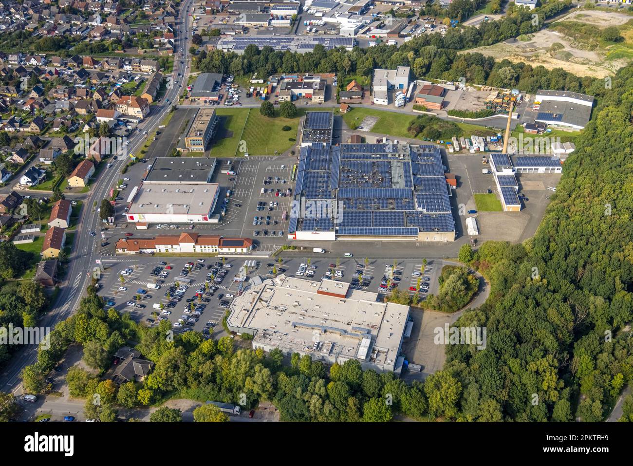 Luftaufnahme, Industriegebiet Römerstraße mit Industriegebiet Hövel im