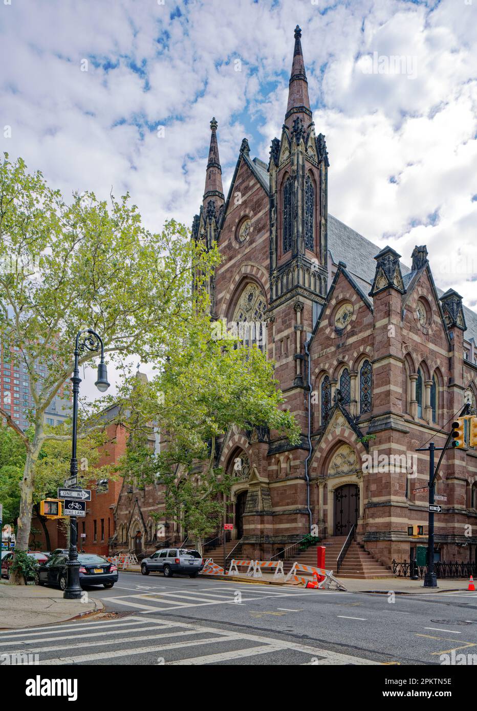 St. Anne's Protestant Episcopal Church ist Teil des Brooklyn Heights Historic District. Stockfoto