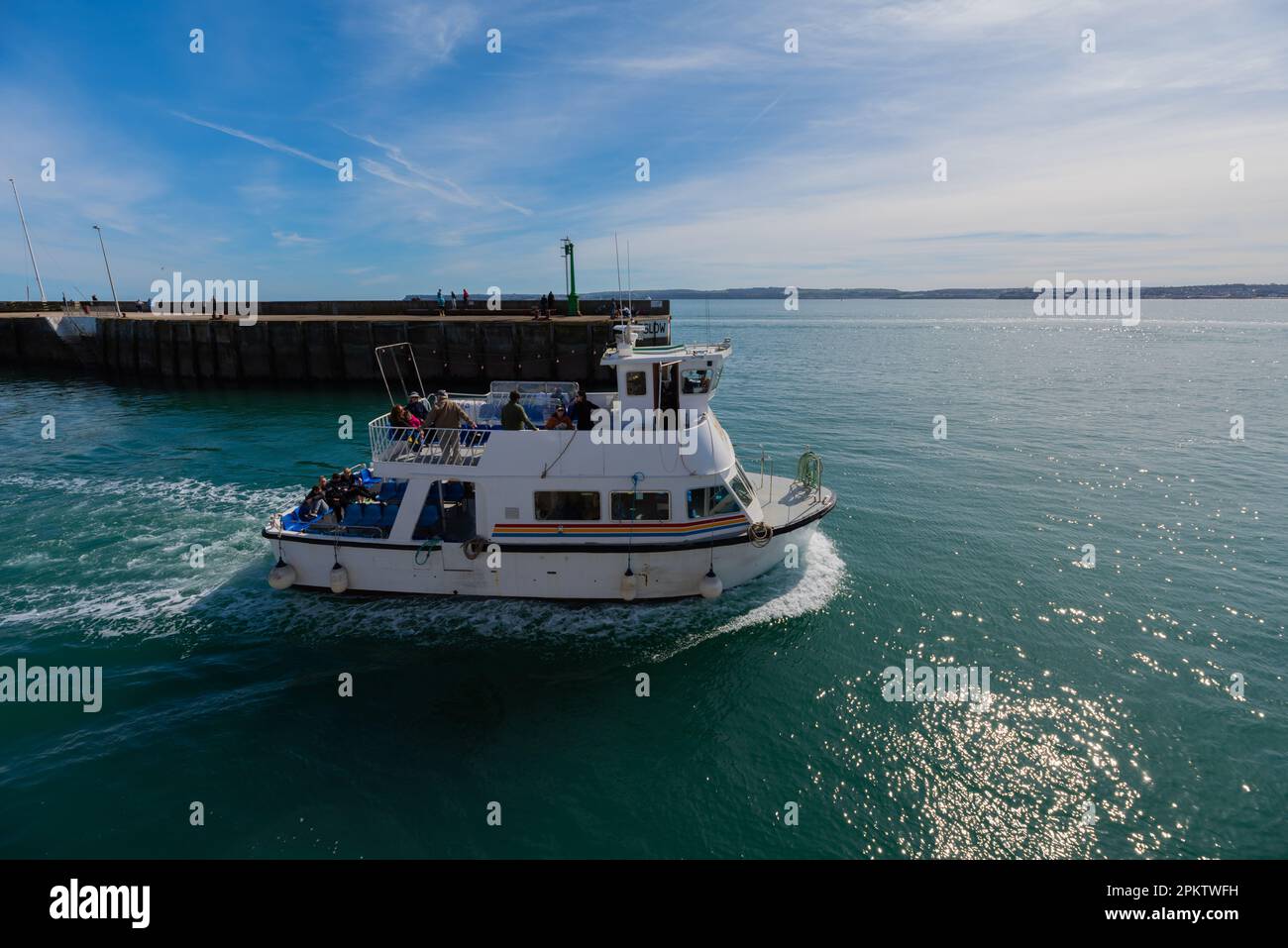 Torquay Marina und Hafen im Frühling. Torquay, Devon, Großbritannien - 07.04.2023 Stockfoto