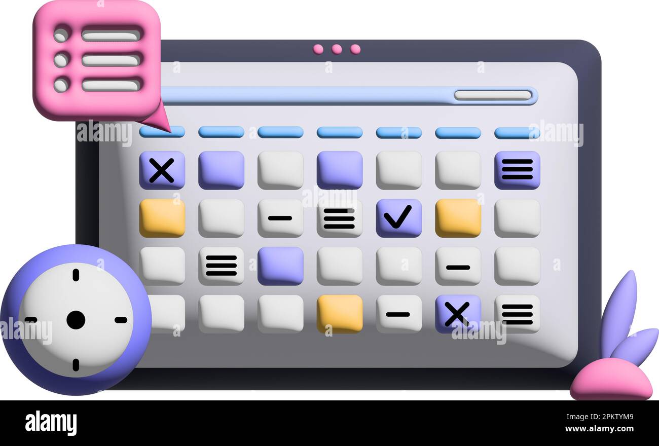 Symbol „3D aufblasen“ Stockfoto