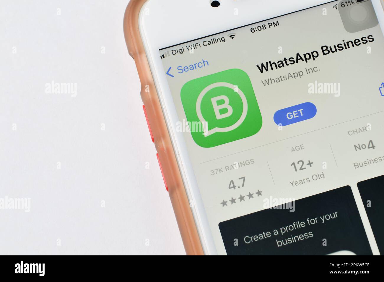 Selangor, Malaysia: 4. Januar 2022 – Whatsapp Mobile App auf dem Bildschirm Stockfoto