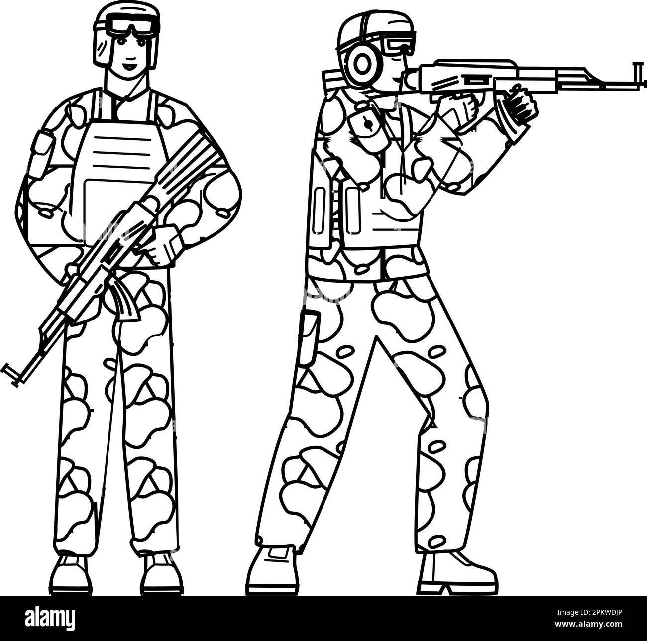 Soldatenarmee-Vektor Stock Vektor