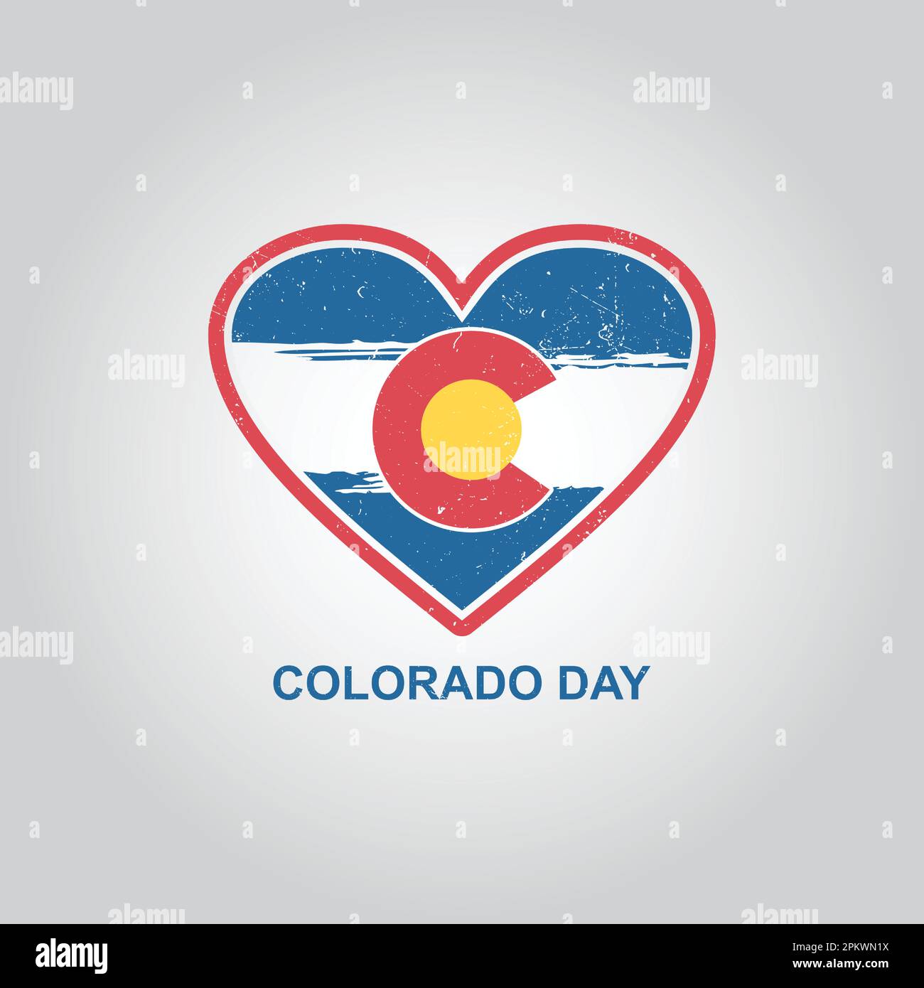 Logo-Designs für den colorado Day, colorado Memorial Day, Feiertage für die USA. Moderne Hintergrundvektordarstellung für Poster, Karte Stock Vektor