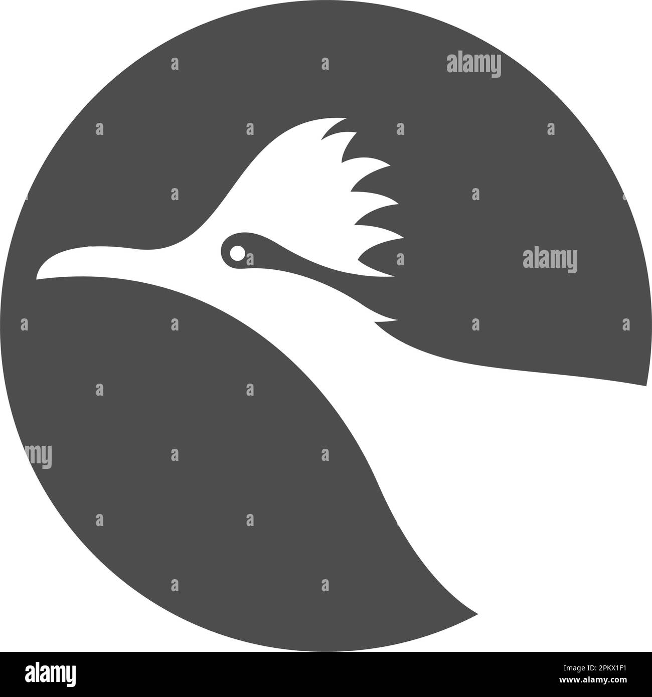 Abbildung des Roadrunner Logo-Symbols Stock Vektor