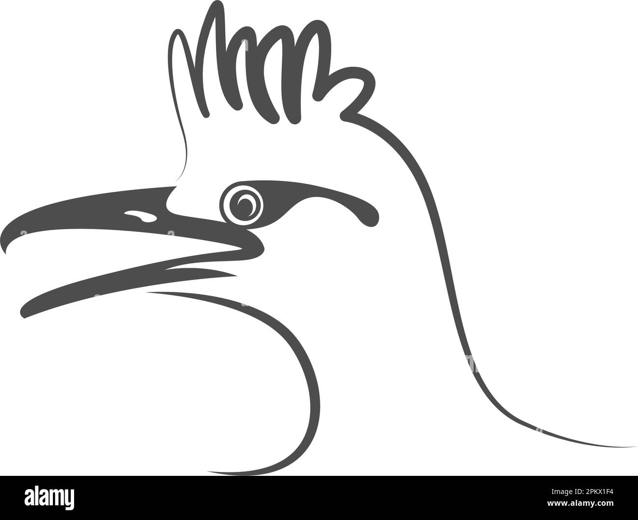 Abbildung des Roadrunner Logo-Symbols Stock Vektor