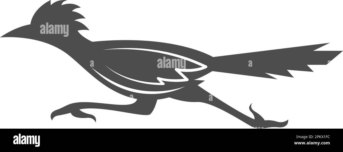 Abbildung des Roadrunner Logo-Symbols Stock Vektor