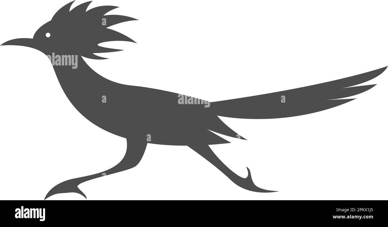 Abbildung des Roadrunner Logo-Symbols Stock Vektor