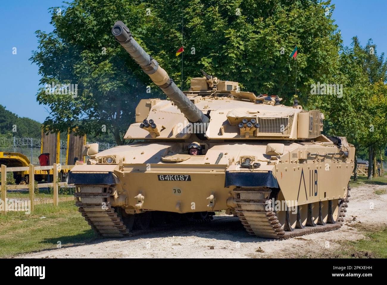 Britischer Challenger-Tank Stockfoto